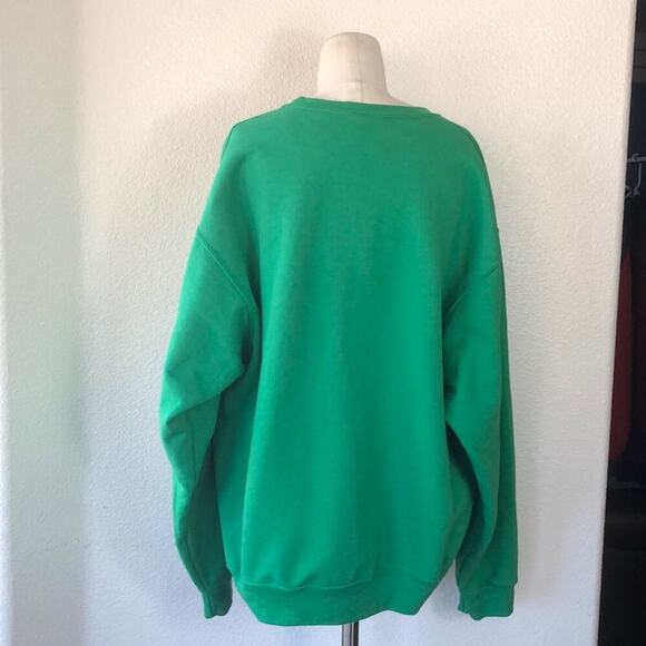 Meowy Christmas Hello ugly Christmas sweatshirt green novelty cat ugly sweater - Picture 2 of 2